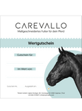 Carevallo Wertgutschein – Geschenkgutschein für Pferdefutter und Zubehör
